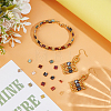 280Pcs 14 Colors 2-Hole Baking Paint Glass Seed Beads SEED-PH0002-74-4