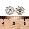 Brass Micro Pave Clear Cubic Zirconia Bead Caps CU-CBA6A75-29P-3