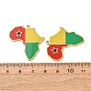 304 Stainless Steel & Enamel Pendants SA-CBA6ECE-01G-G06-2