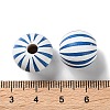 Printed Wood European Beads WOOD-Z002-07F-3