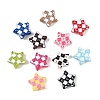Printed Opaque Acrylic Beads OACR-B051-03-1