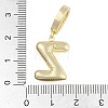 Brass Micro Pave Clear Cubic Zirconia Pendants KK-M289-01Z-G-3