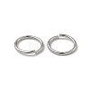 Tarnish Resistant 304 Stainless Steel Open Jump Rings X-STAS-J013-10x1mm-01-3