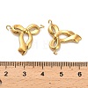304 Stainless Steel Bowknot Connector Charms LS-STAS-R160-01G-3