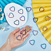 20Pcs Iron Split Key Rings IFIN-SC0001-69-3