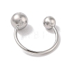 Non-Tarnish 304 Stainless Steel Round Cuff Rings for Women RJEW-G315-09A-P-3