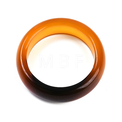 Dyed & Heated Natural Agate Finger Rings for Women RJEW-Z075-02F-1