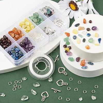 100G 8 Style DIY Bracelet Making Kits DIY-FS0001-09-1