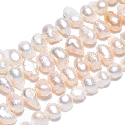 Natural Cultured Freshwater Pearl Beads Strands PEAR-N014-05-1