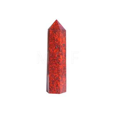 Point Tower Natural Bloodstone Home Display Decoration PW-WG58924-02-1