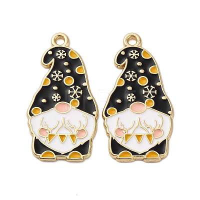 Christmas Alloy Enamel Pendants ENAM-V002-02D-G-1