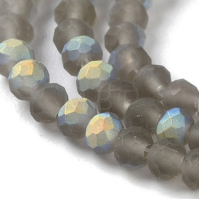 Imitation Jade Glass Beads Strands EGLA-A034-T2mm-MB16-1