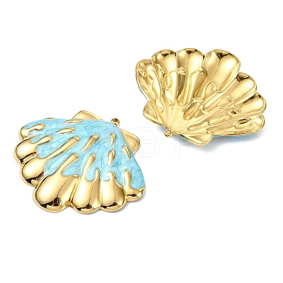 Ocean 304 Stainless Steel Enamel Pendants X-STAS-T076-08E-03G-1