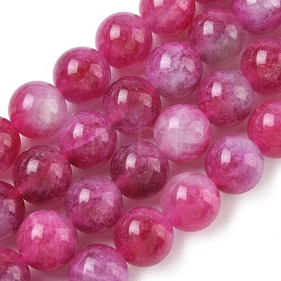 Dyed Natural Malaysia Jade Beads Strands G-G021-01D-12-1