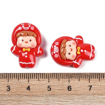 Christmas Opaque Resin Decoden Cabochons CRES-M036-12F-1