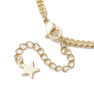 Brass with Stainless Steel Necklaces NJEW-JN04687-1