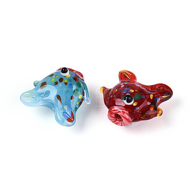 Handmade Lampwork Beads Strands LAMP-N036-22A-1