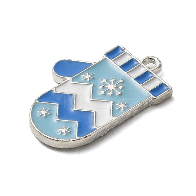 Winter Theme Alloy Enamel Pendants ENAM-M002-05K-P-1