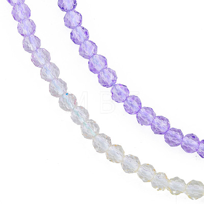 Transparent Glass Beads Strands GLAA-N041-010-12-1