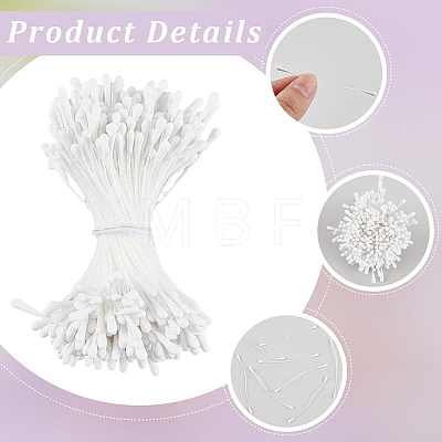 11 Bundles 11 Colors Gypsum with Cotton Cord Artificial Flower Core DIY-GF0014-55-1