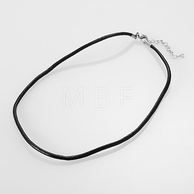 Cowhide Leather Cord Necklace Making NJEW-JN01256-02-1