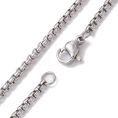 304 Stainless Steel Pendant Necklaces NJEW-K253-25P-1