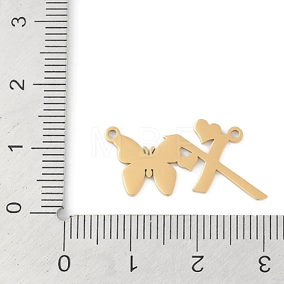 304 Stainless Steel Pendants STAS-L279-002G-X-1