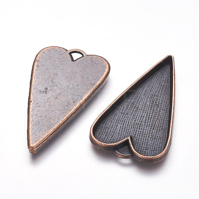 Tibetan Style Alloy Big Pendant Cabochon Settings LS-RLF11251Y-NF-1