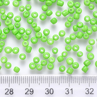 8/0 Baking Paint Glass Round Seed Beads SEED-C029-B-16-1