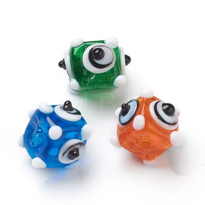 Handmade Bumpy Lampwork Beads LAMP-J092-03B-1