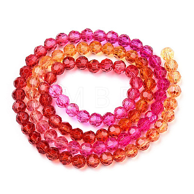 Transparent Glass Beads Strands X-GLAA-E036-07K-1