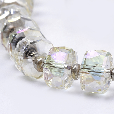 Electroplate Glass Beads Strands EGLA-Q079-05-1