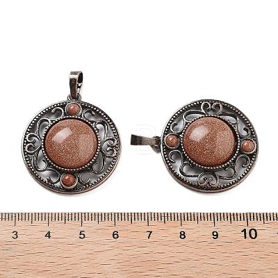 Synthetic Goldstone Pendants G-Q158-03A-R16-1