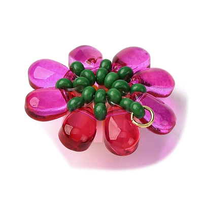 Glass & Polymer Clay Pendants PALLOY-MZ00810-04-1
