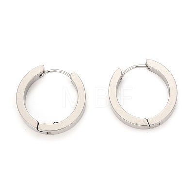 Tarnish Resistant 304 Stainless Steel Huggie Hoop Earrings X-EJEW-O087-09G-P-1