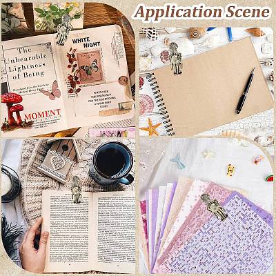 1Pc Alloy Hand Shaped Bookmark Clip AJEW-CP0010-81-1