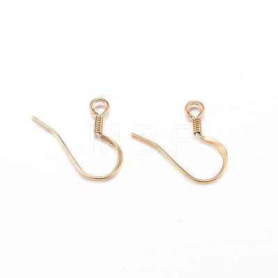 304 Stainless Steel French Earring Hooks STAS-N0013-15-1