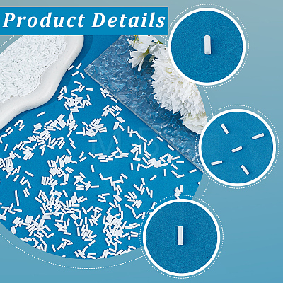 3000Pcs Opaque Glass Bugle Beads GLAA-PA0001-86-1
