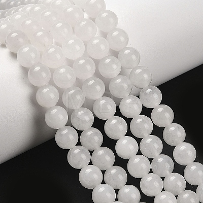 Natural Malaysia Jade Bead Strands G-A146-8mm-A29-1