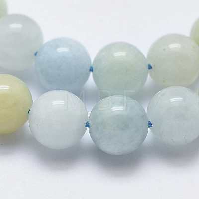 Natural Aquamarine Beads Strands G-K240-04-1