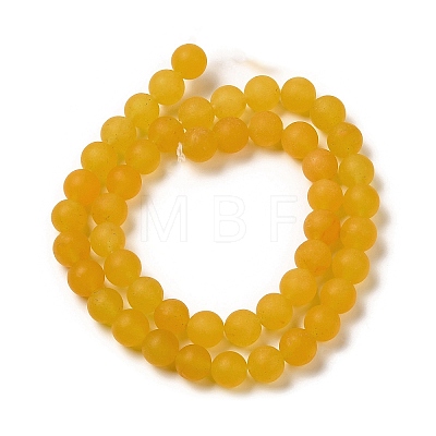 Natural Dyed White Jade Beads Strands G-M402-B01-1