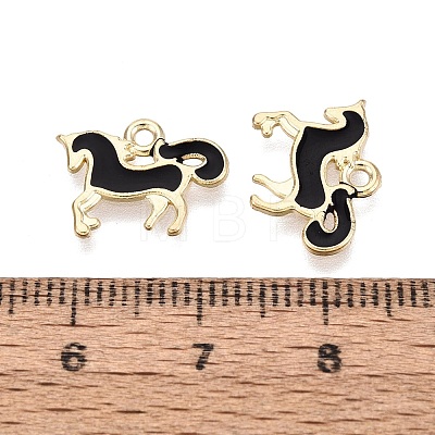 Alloy Enamel Pendants ENAM-N069-12KCG-02-1
