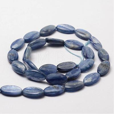 Oval Natural Kyanite/Cyanite/Disthene Bead Strands G-O139-01H-1