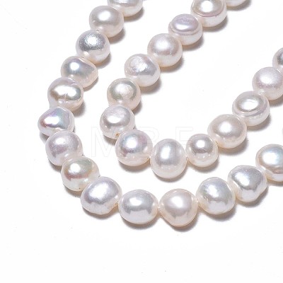 Natural Cultured Freshwater Pearl Beads Strands LS-PEAR-N014-07C-1