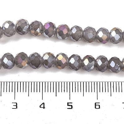 Baking Electroplate Glass Beads Strands DGLA-A039-J6MM-B06-1