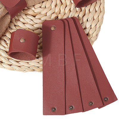 12Pcs PU Leather Napkin Rings AJEW-CL0005-81B-1