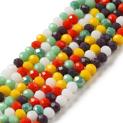 Glass Beads Strands EGLA-A034-M4mm-43-1