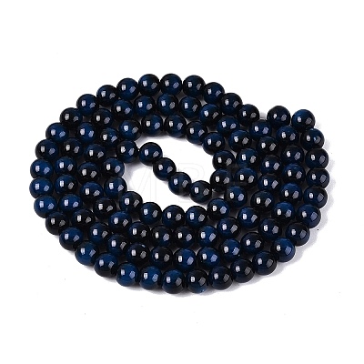 Imitation Tiger Eye Glass Beads Strands GLAA-Q106-03A-B10-1