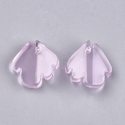 Transparent Glass Pendants GGLA-S039-01H-02-1