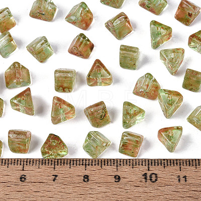 Picasso Transparent Glass Beads SEED-Q039-02O-1
